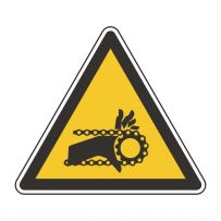 Warnung vor einzugsgefahr durch Kettenantrieb!-piktogramme